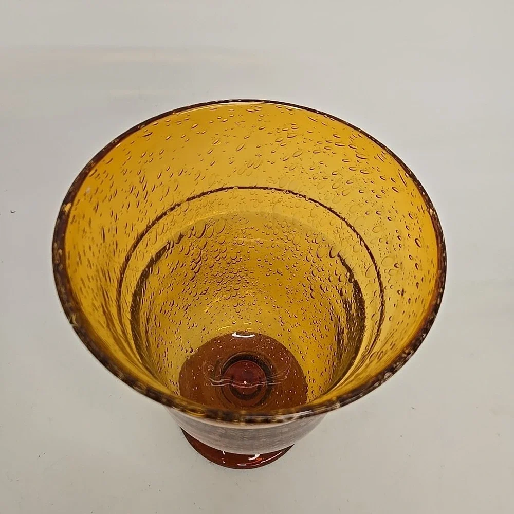 Honey Brown Blown‎ Glass Vase – 9.5